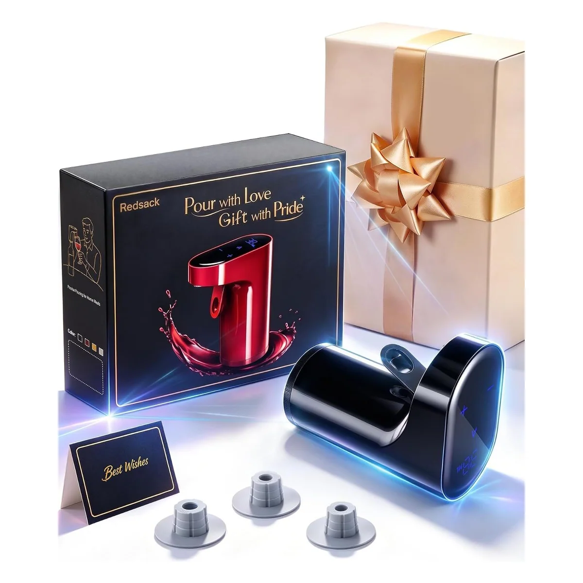 Redsack Liquor Dispenser Gift Set with Card