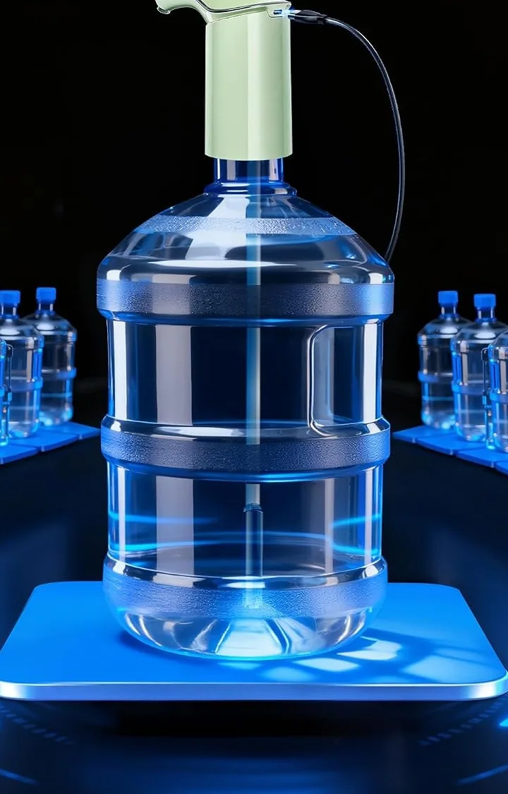 A Redsack pump on a five-gallon water bottle